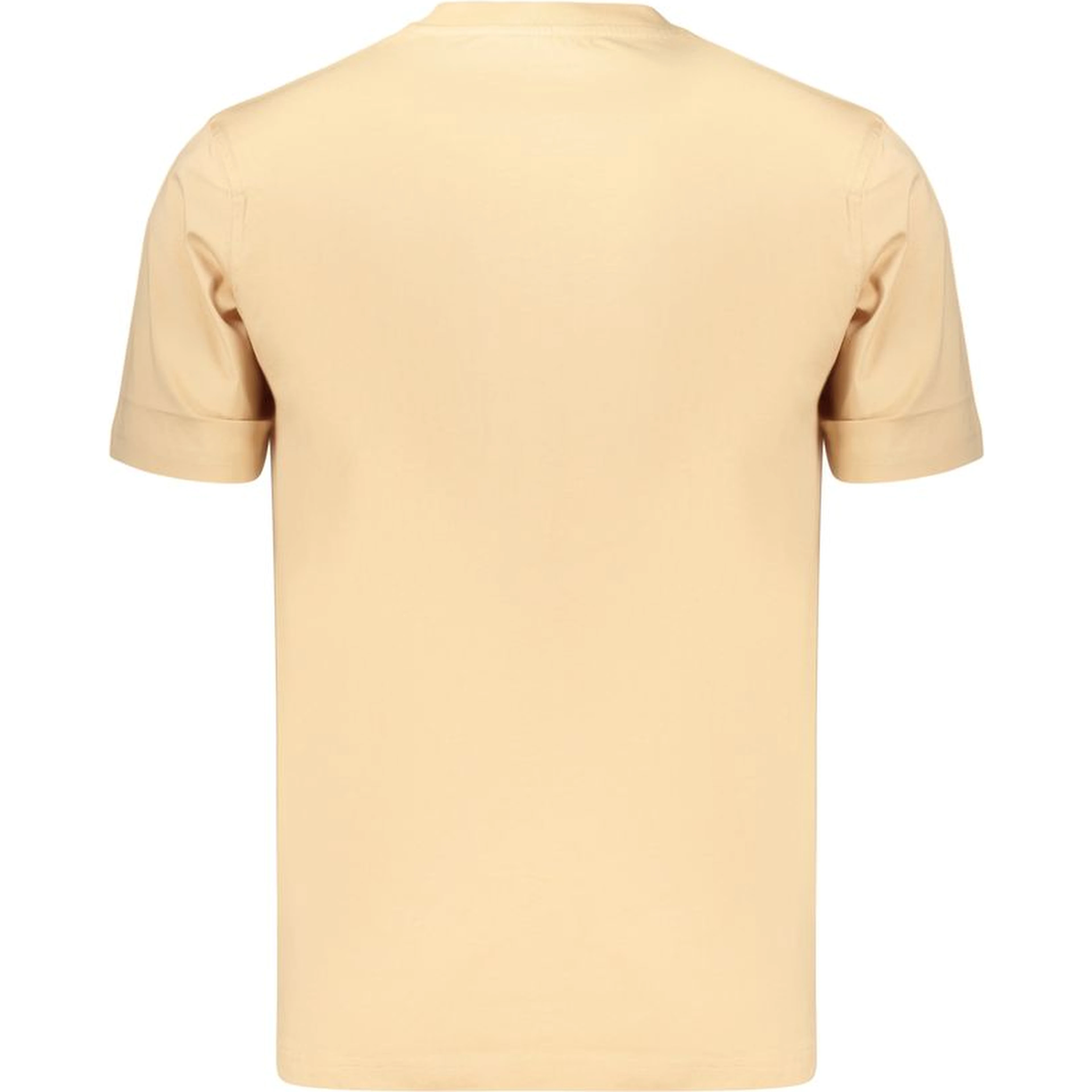 Beige Cotton Men's T Shirt