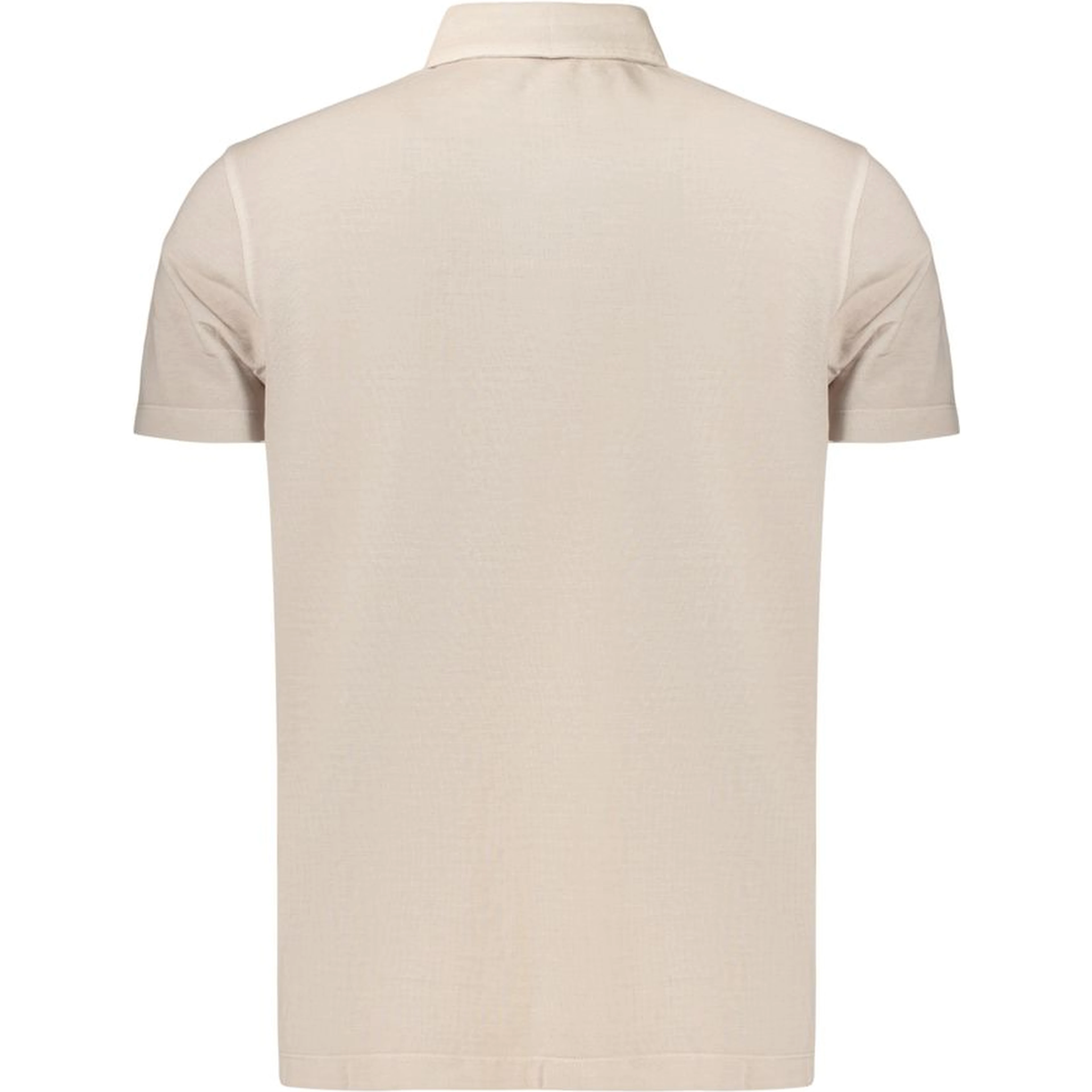 Beige Cotton Men's Polo Shirt