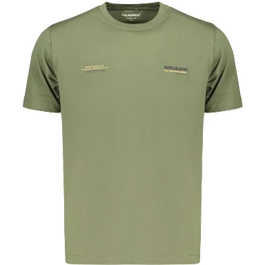 Green Cotton Men's T-Shirt