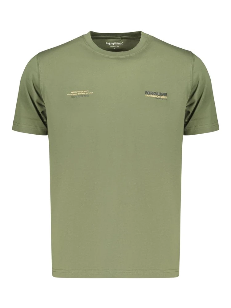 Green Cotton Men's T-Shirt