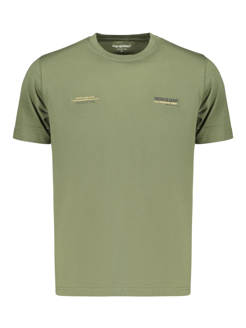 Green Cotton Men's T-Shirt