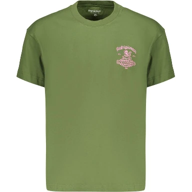 Green Cotton Men's T-Shirt