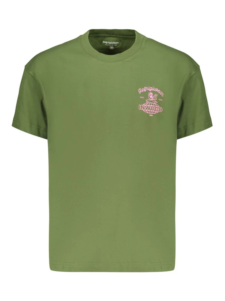 Green Cotton Men's T-Shirt