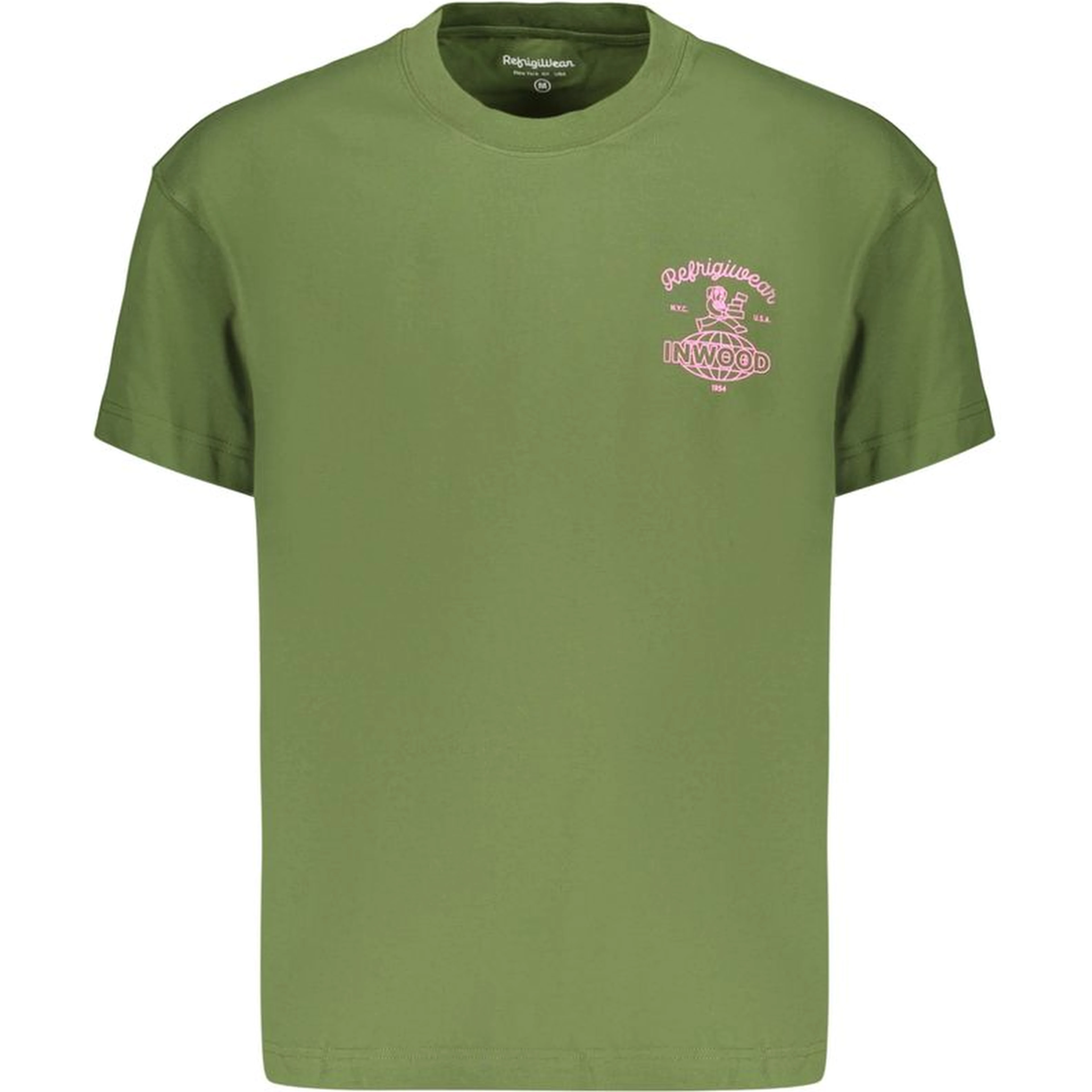 Green Cotton Men's T-Shirt