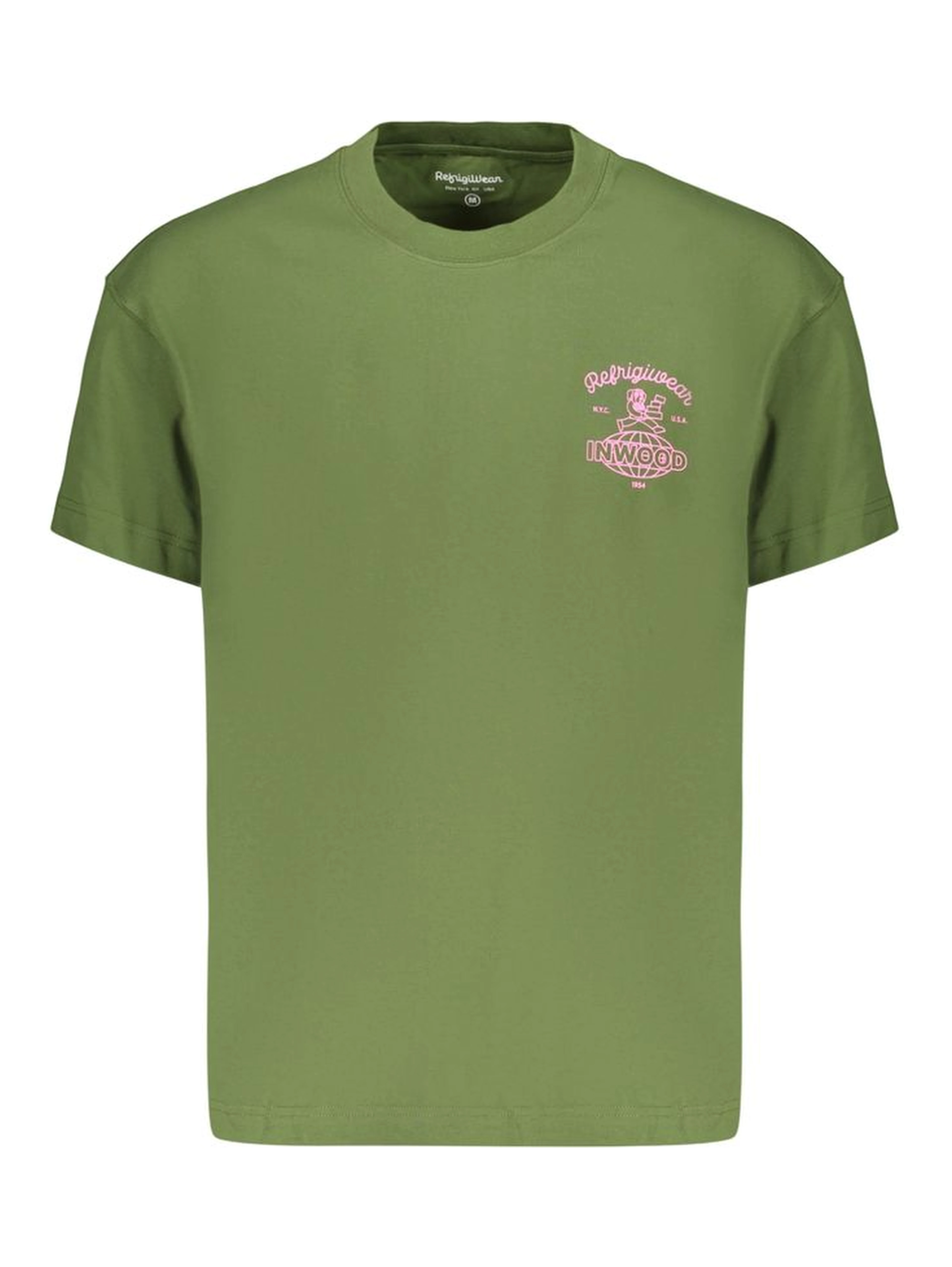 Green Cotton Men's T-Shirt