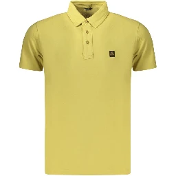 Yellow Cotton Men's Polo