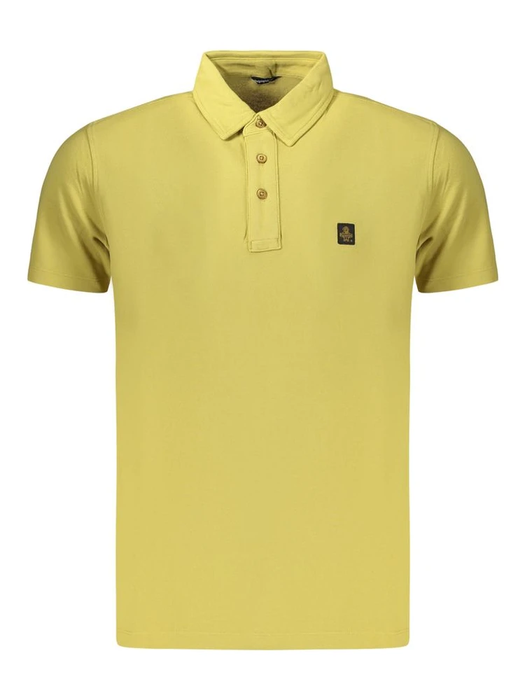 Yellow Cotton Men's Polo