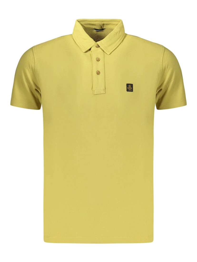 Yellow Cotton Men's Polo