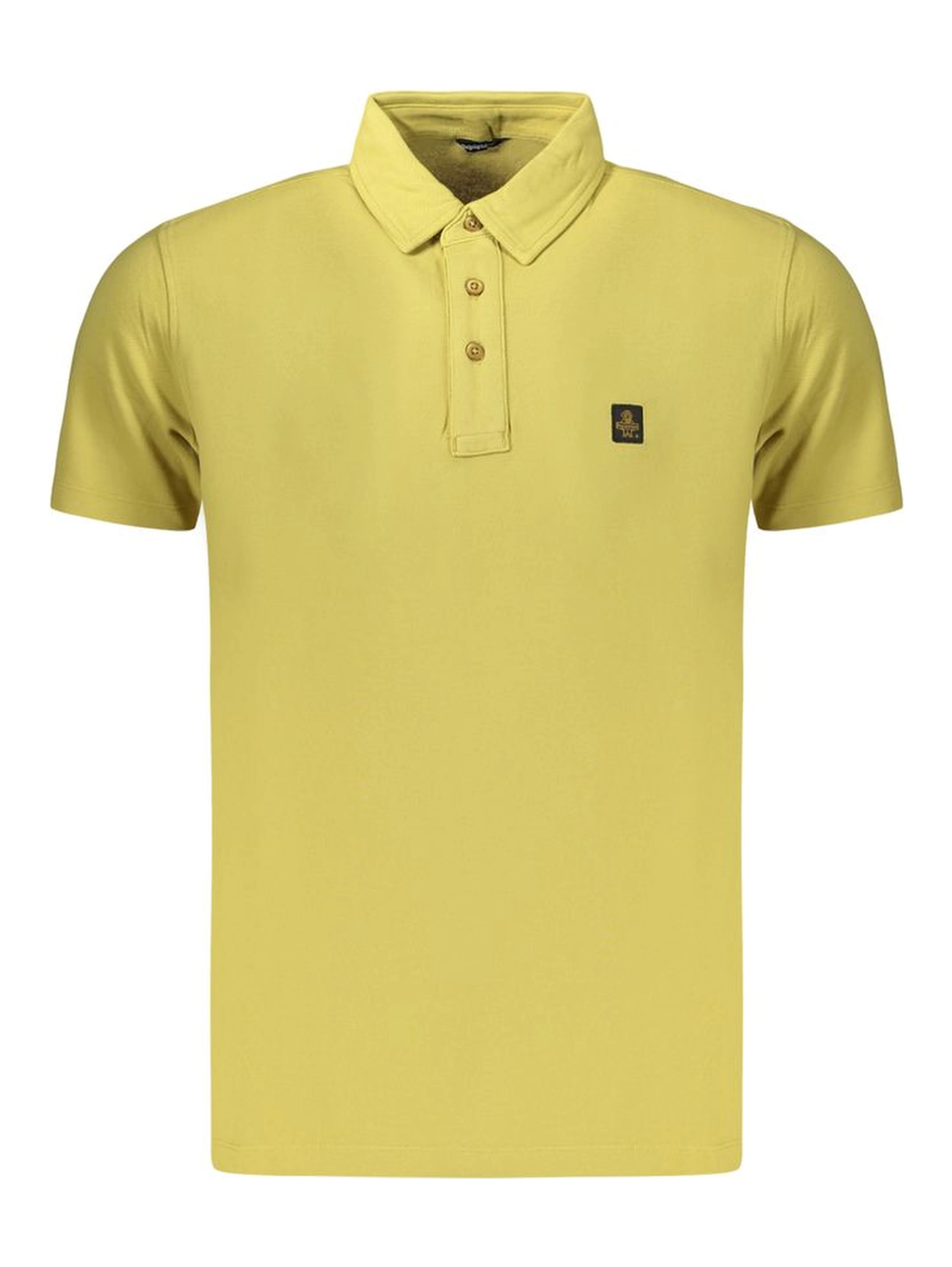 Yellow Cotton Men's Polo