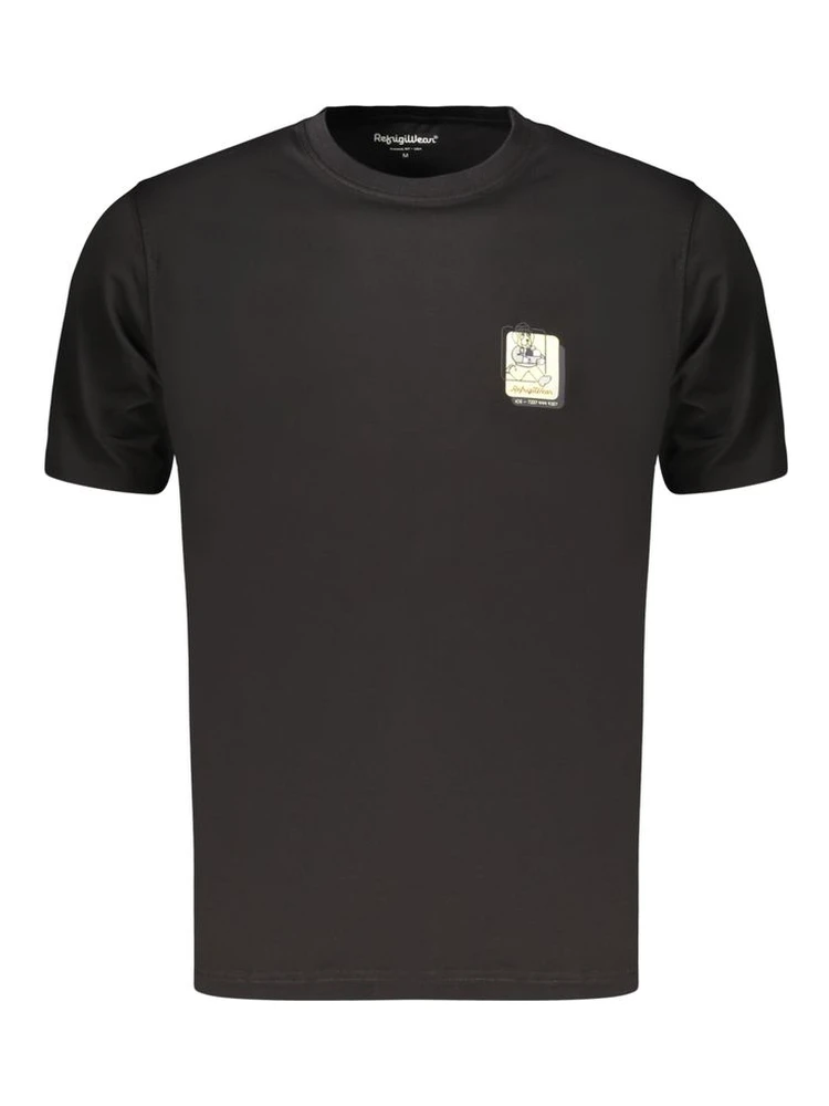 Black Cotton Men's T-Shirt