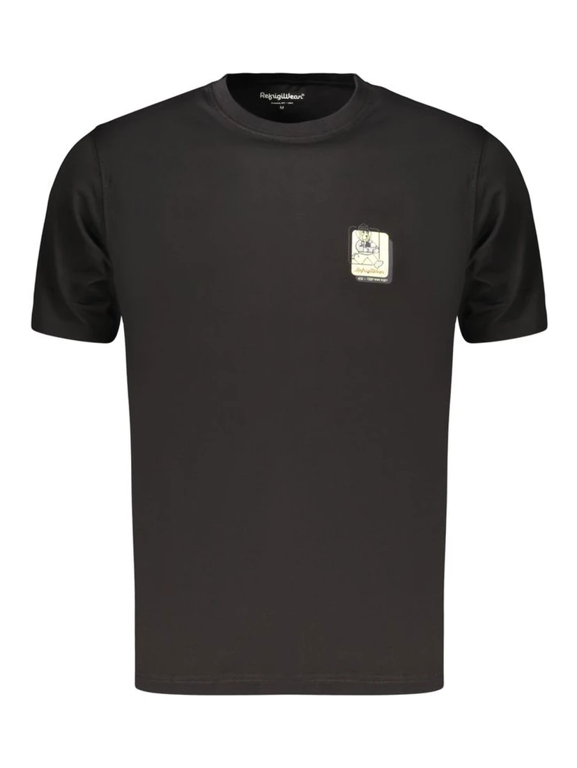 Black Cotton Men's T-Shirt