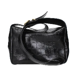 Black Leather Crossbody Bag