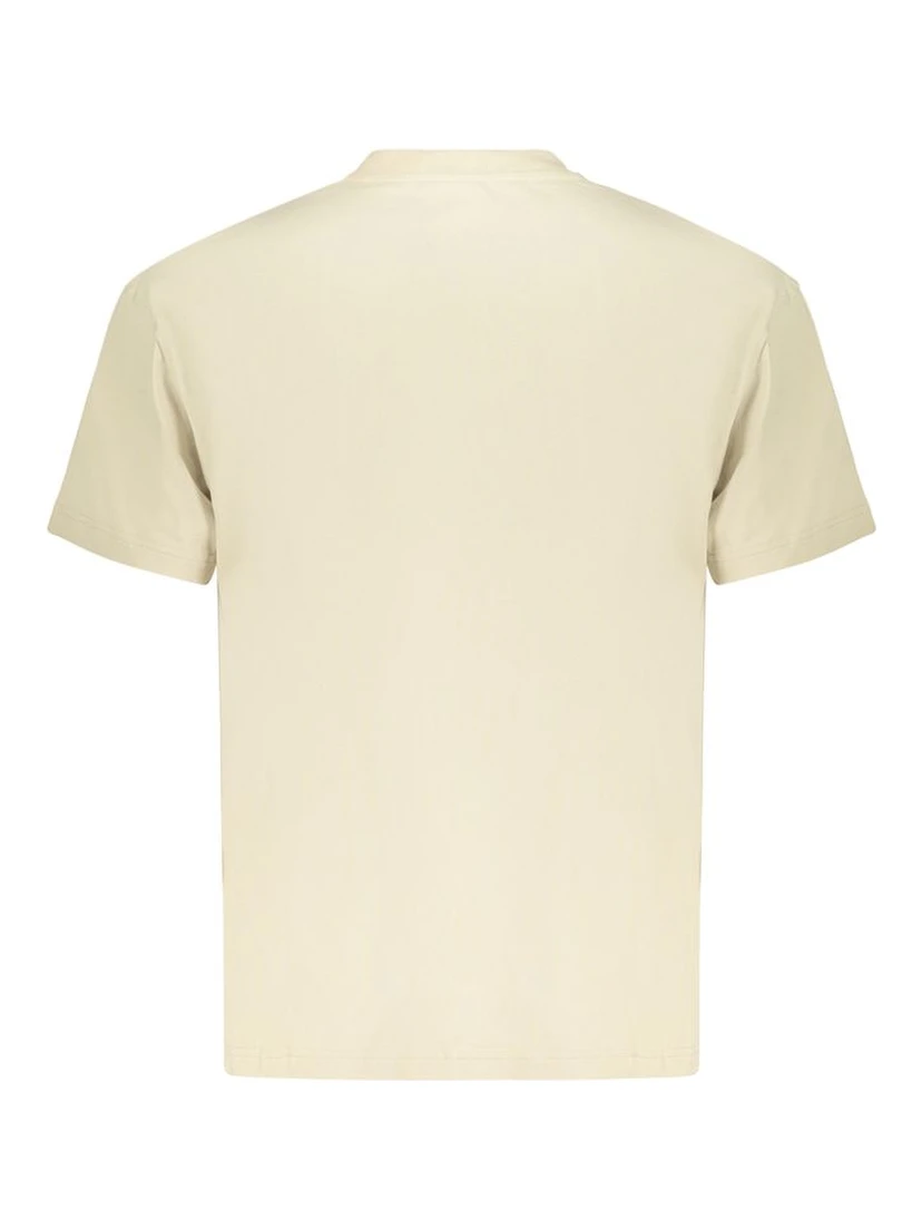 Beige Cotton Mens T-Shirt