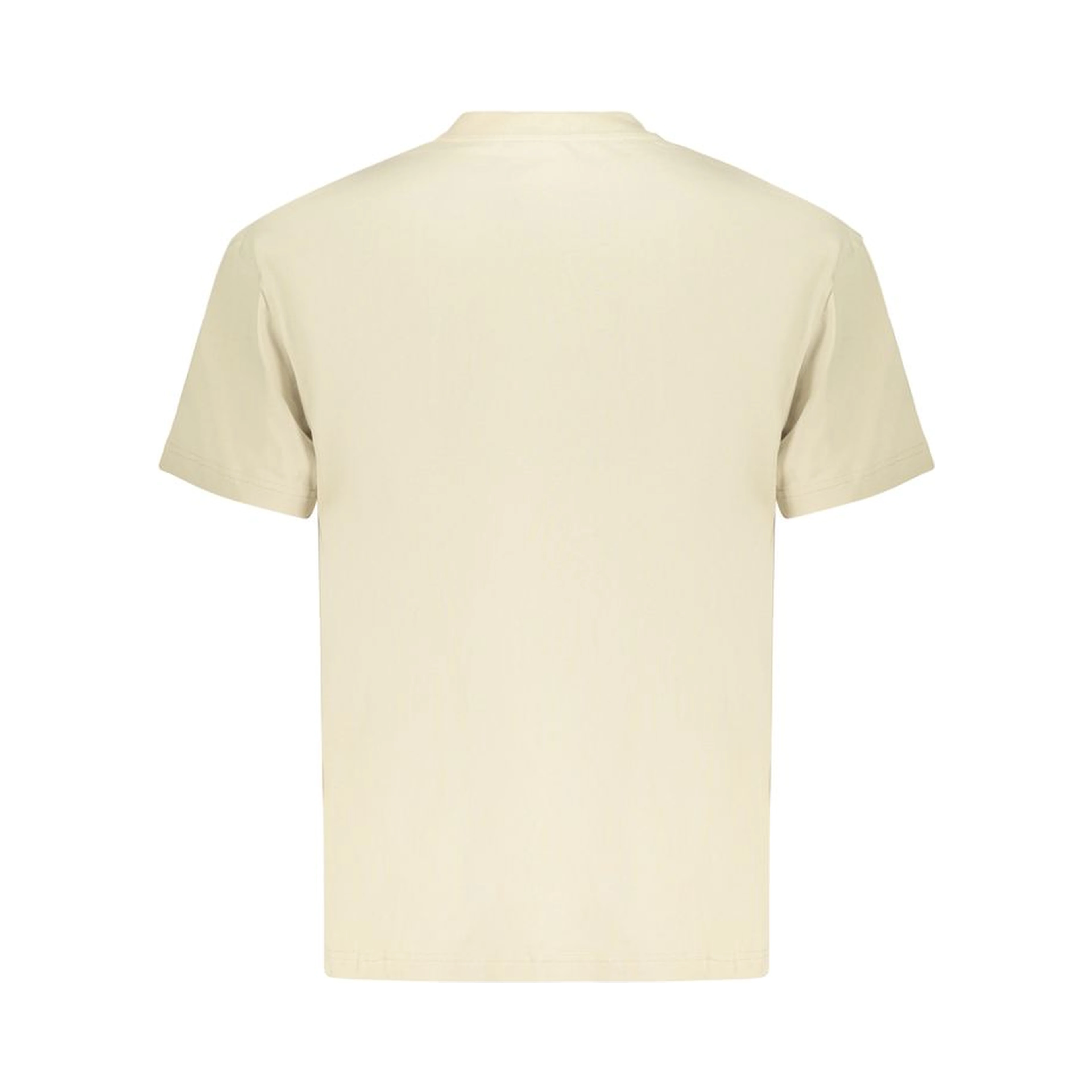 Beige Cotton Mens T-Shirt