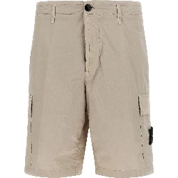Gray Cotton Bermuda Shorts