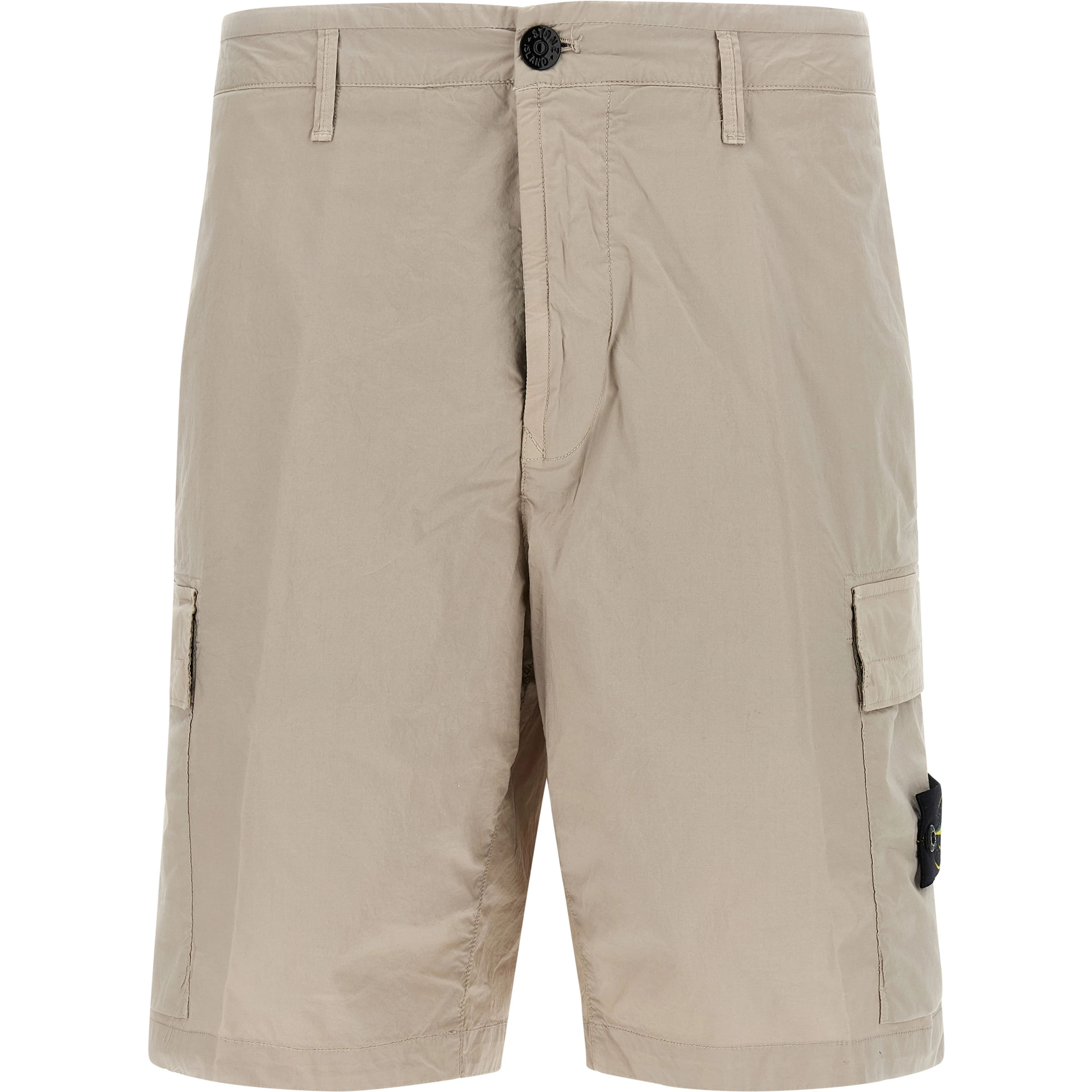 Gray Cotton Bermuda Shorts