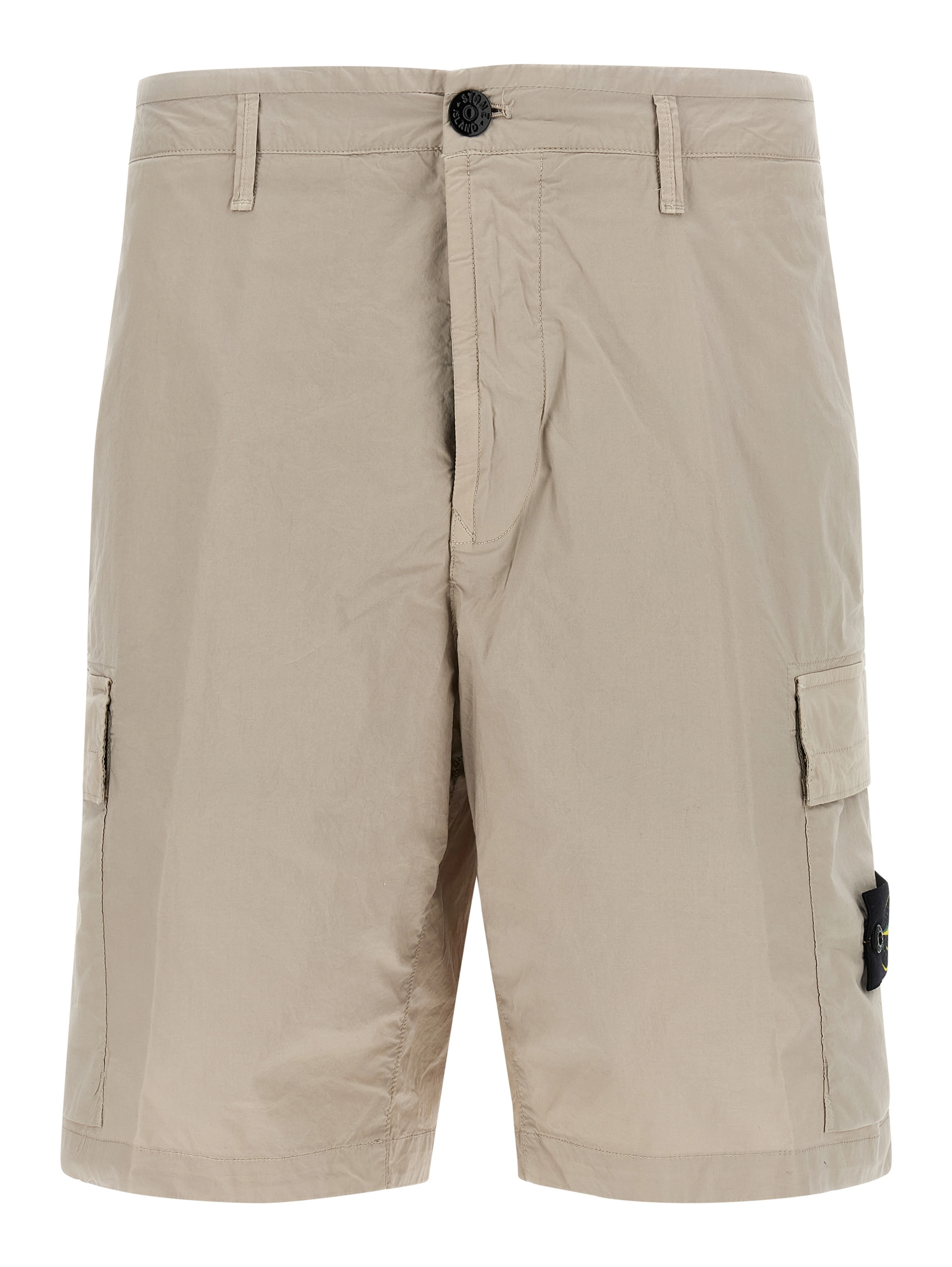 Gray Cotton Bermuda Shorts
