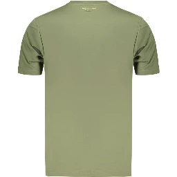 Green Cotton Men's T-Shirt