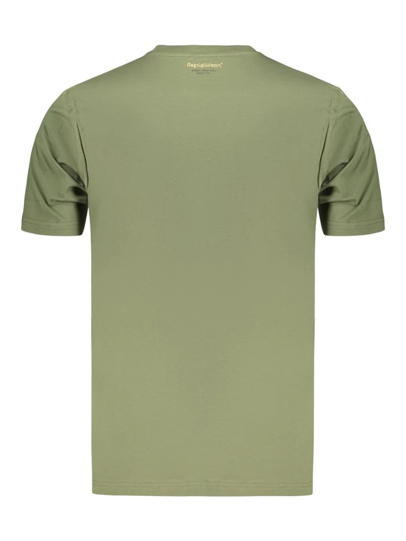 Green Cotton Men's T-Shirt