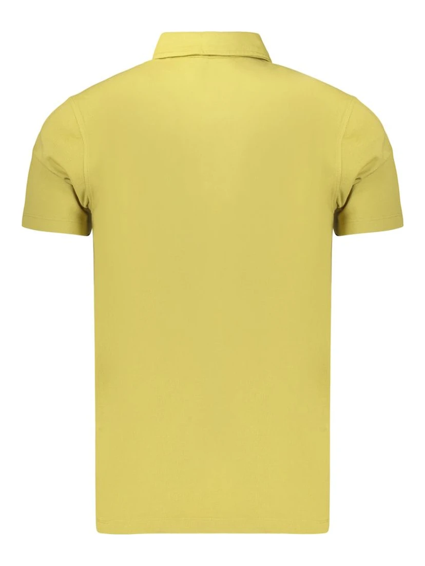 Yellow Cotton Men's Polo