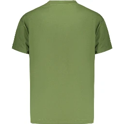 Green Cotton Men's T-Shirt