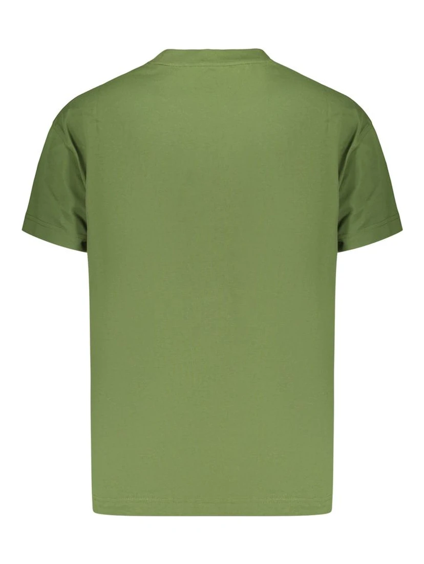 Green Cotton Men's T-Shirt