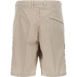 Gray Cotton Bermuda Shorts