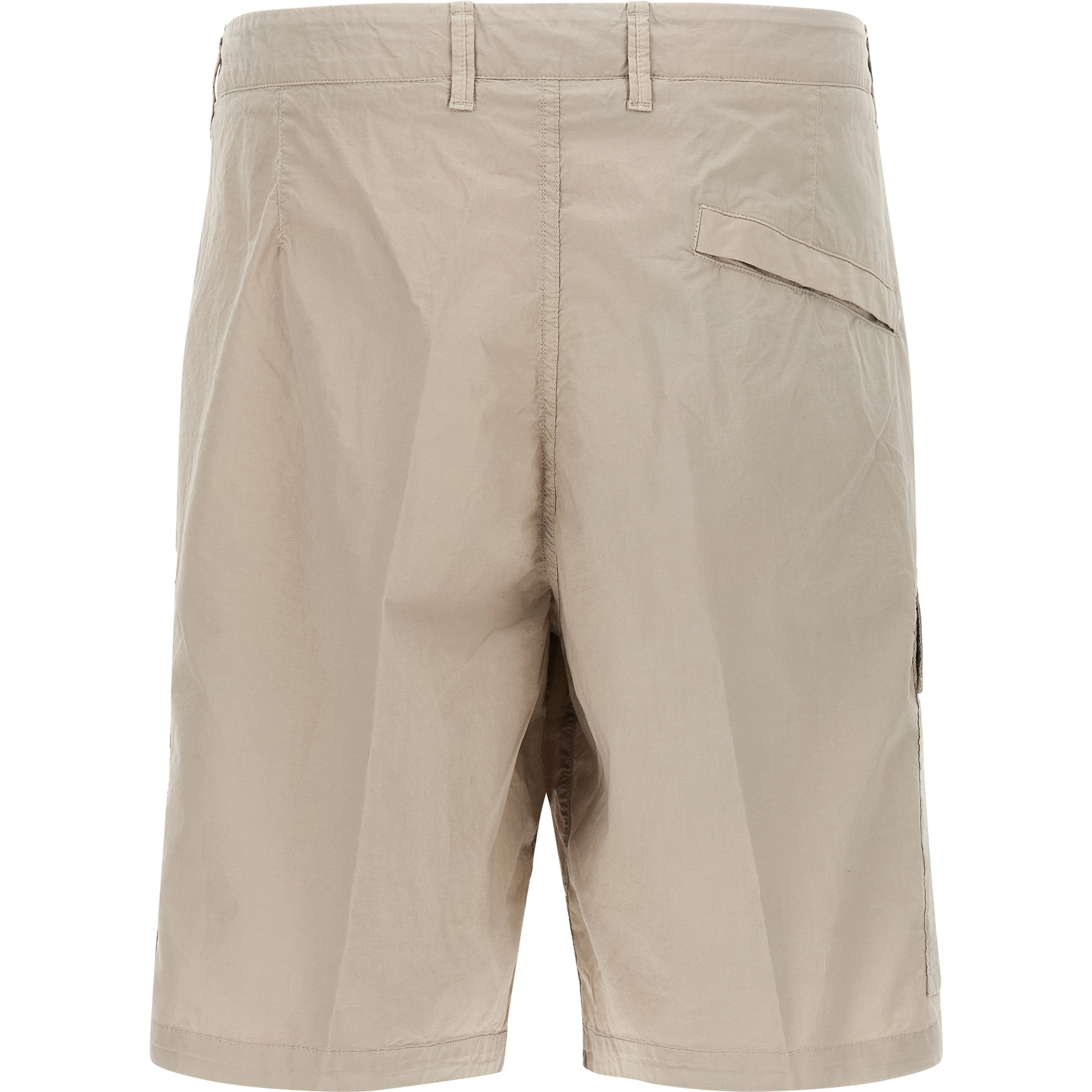 Gray Cotton Bermuda Shorts