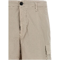 Gray Cotton Bermuda Shorts