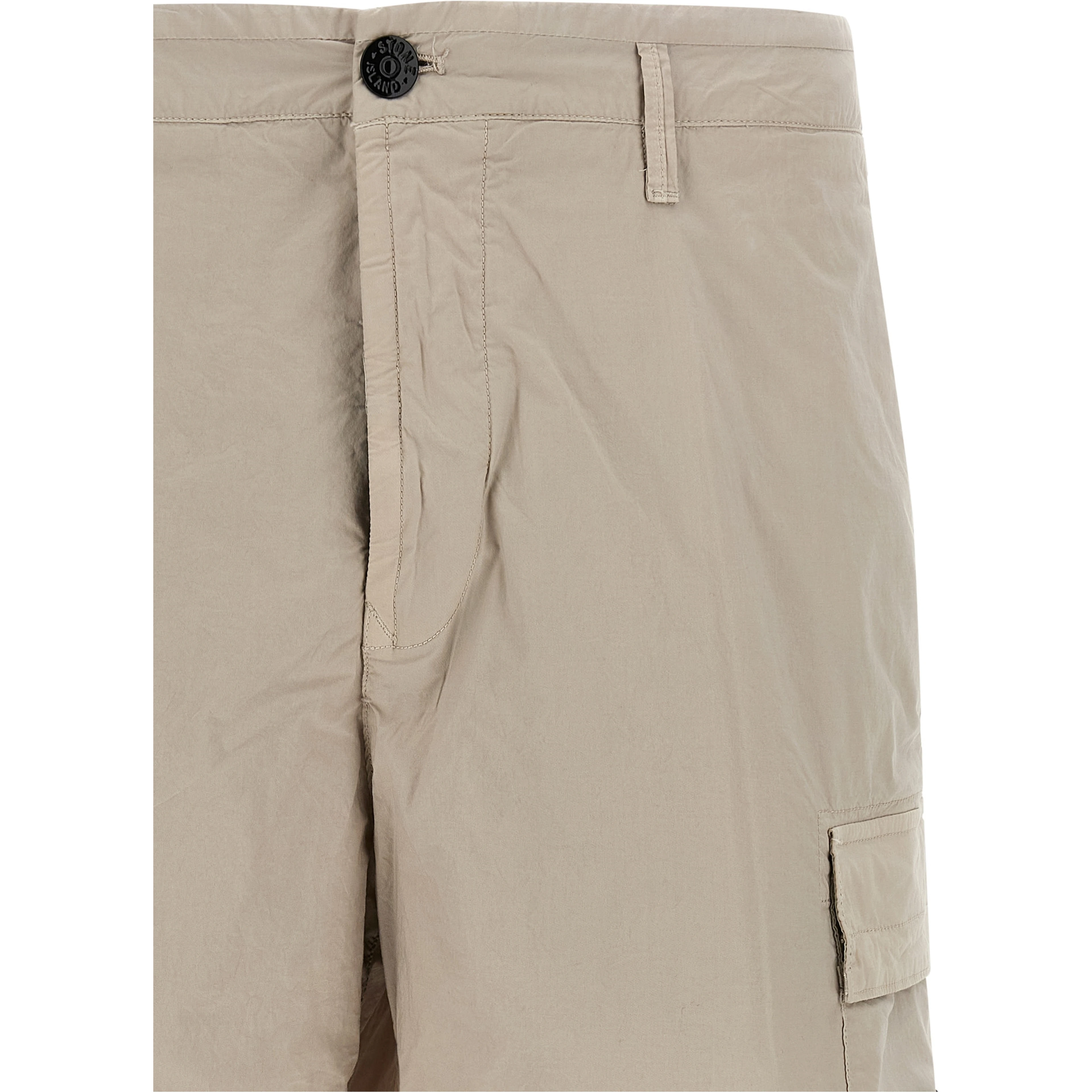 Gray Cotton Bermuda Shorts