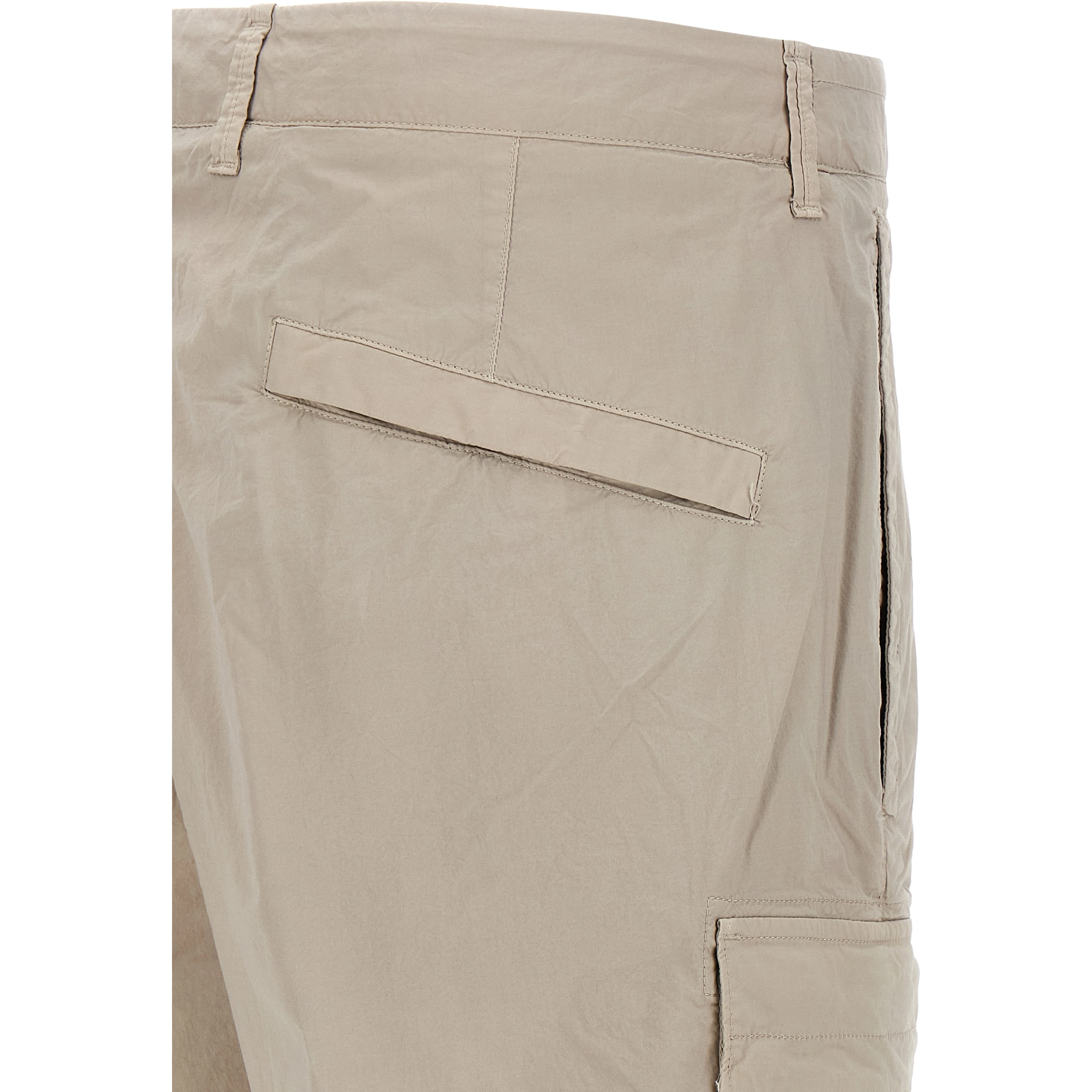 Gray Cotton Bermuda Shorts
