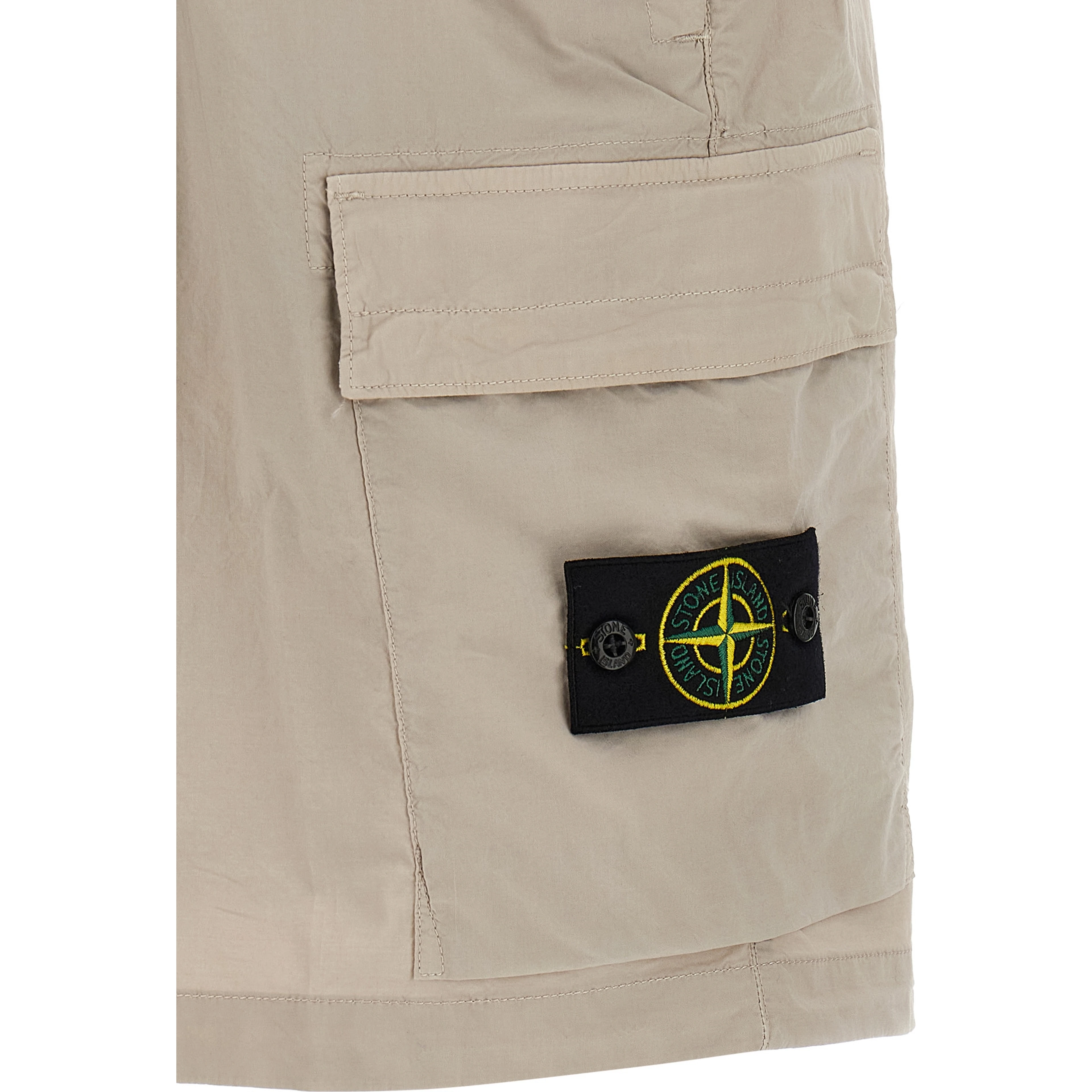 Gray Cotton Bermuda Shorts