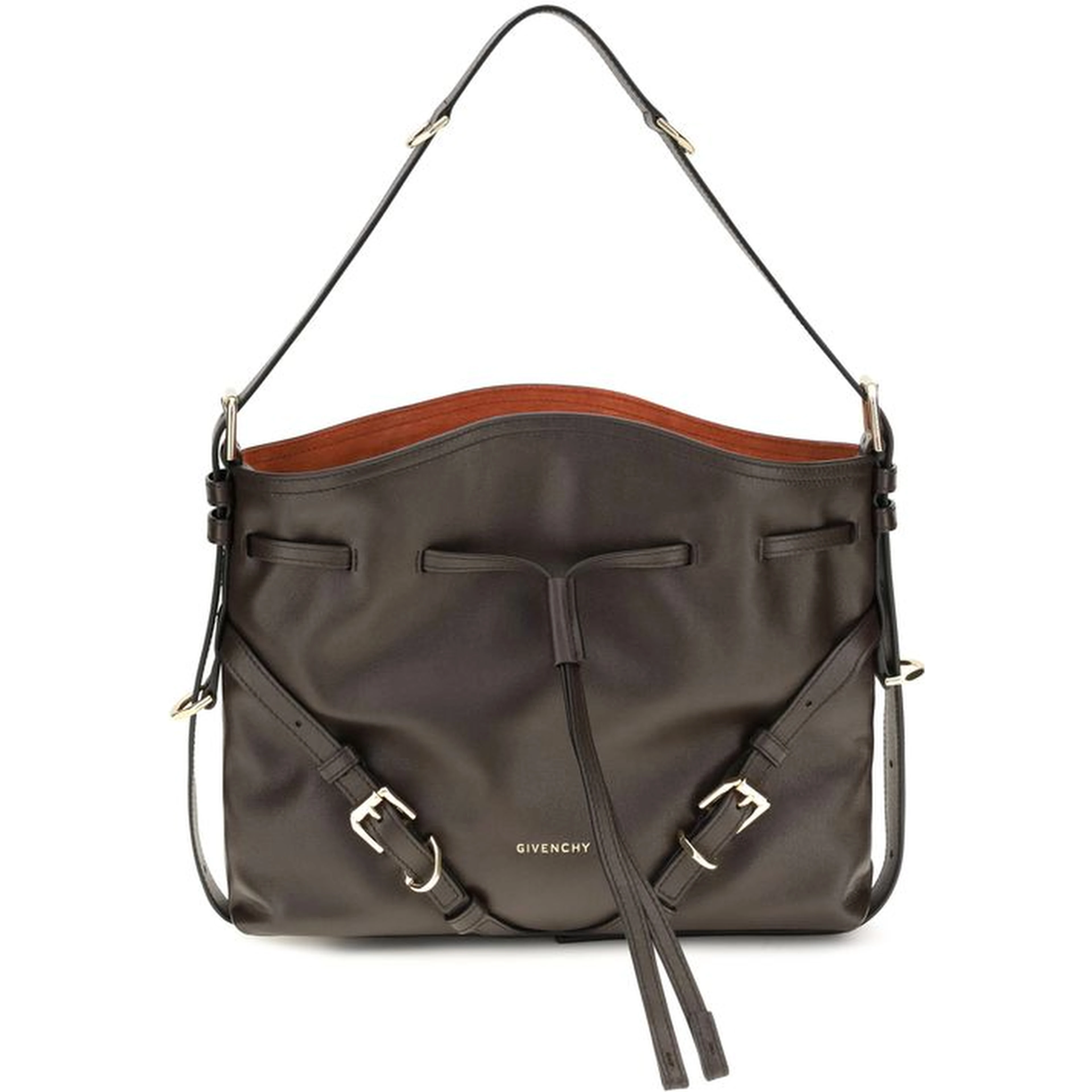 Brown Calf Leather Bos Taurus Backet Bag