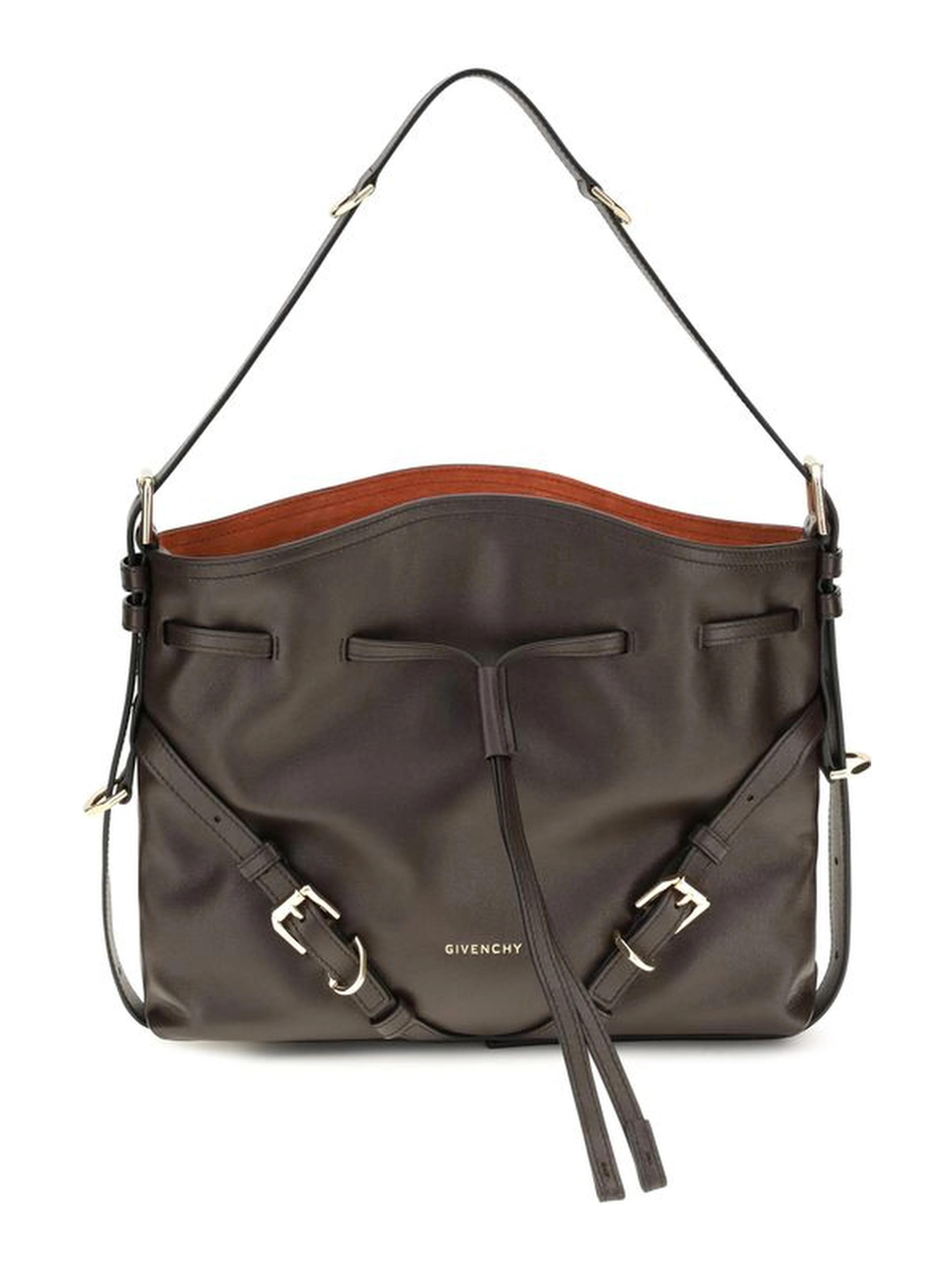 Brown Calf Leather Bos Taurus Backet Bag
