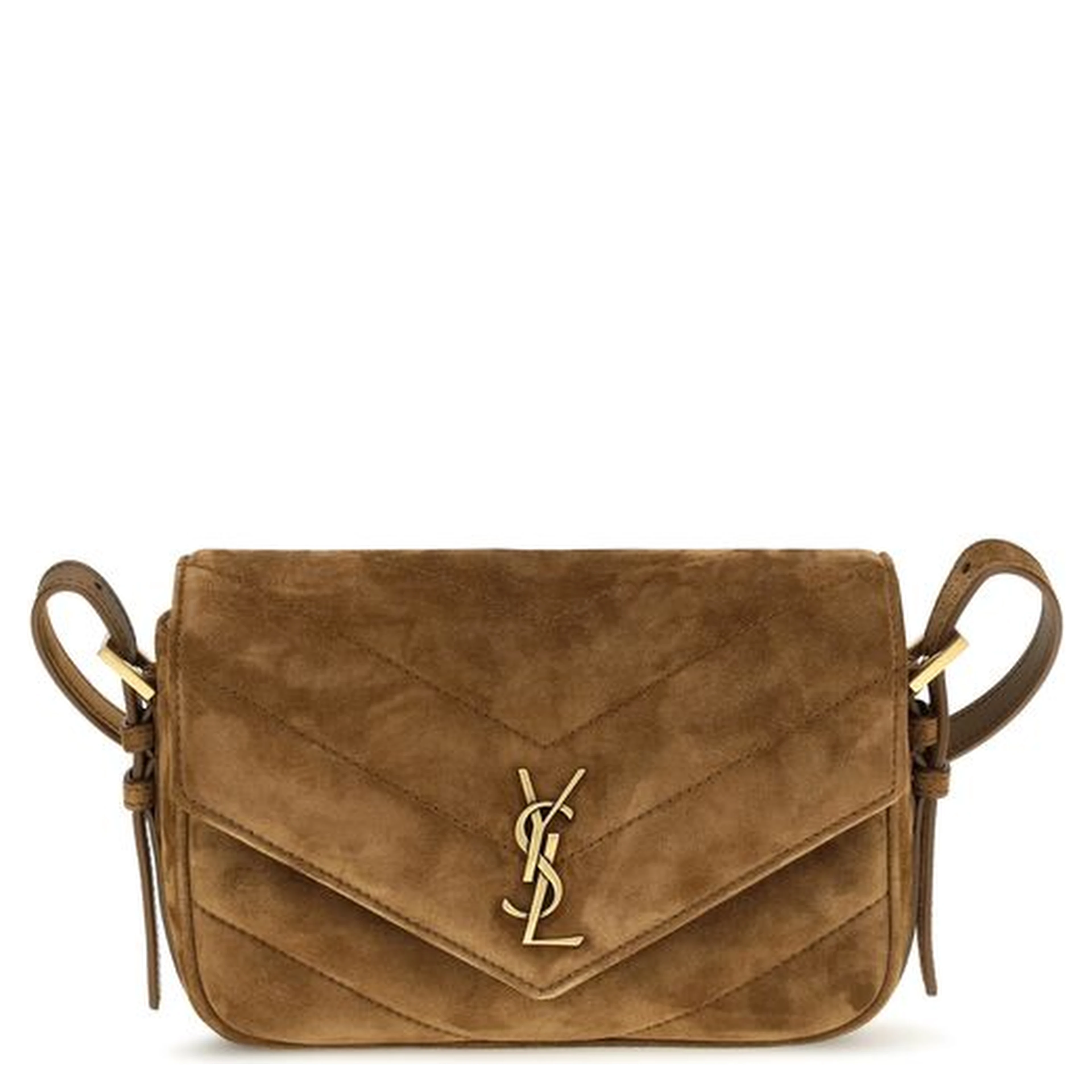 Brown Suede Leather Shoulder Bag