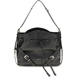 Black Calf Leather Bos Taurus Backet Bag