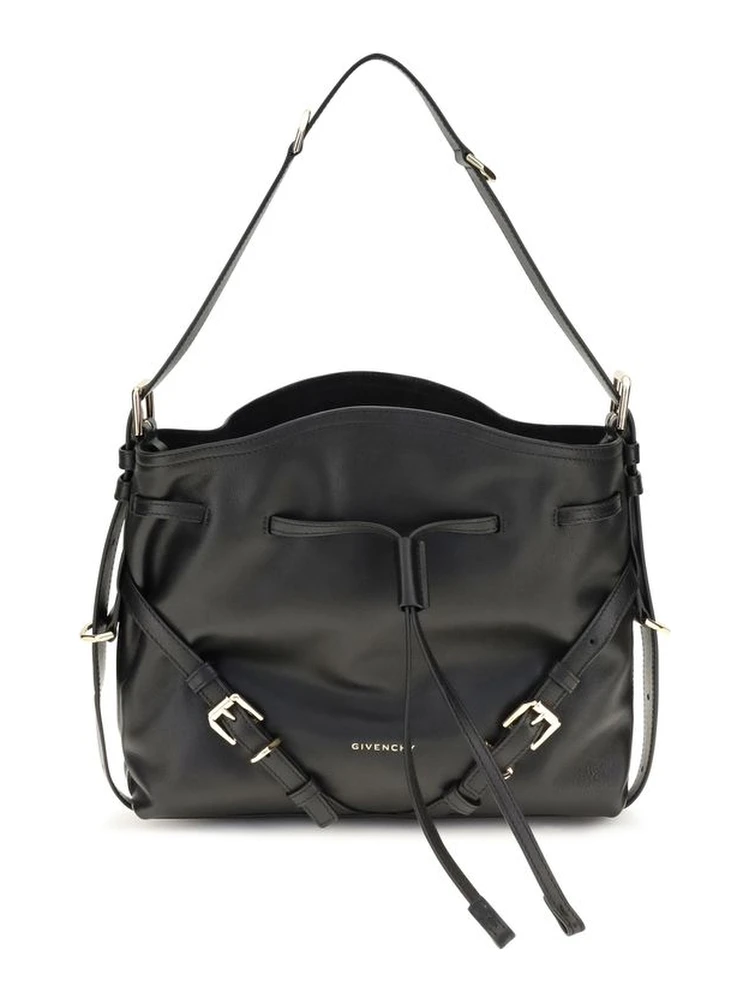 Black Calf Leather Bos Taurus Backet Bag