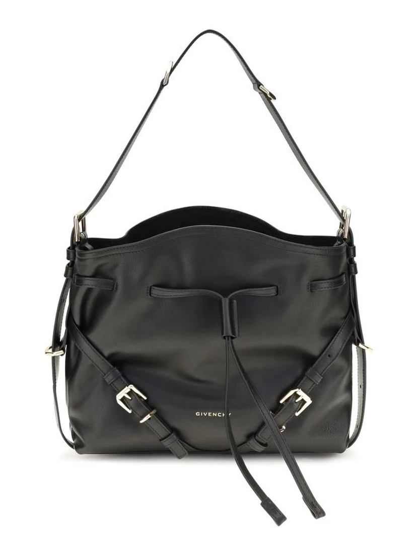Black Calf Leather Bos Taurus Backet Bag