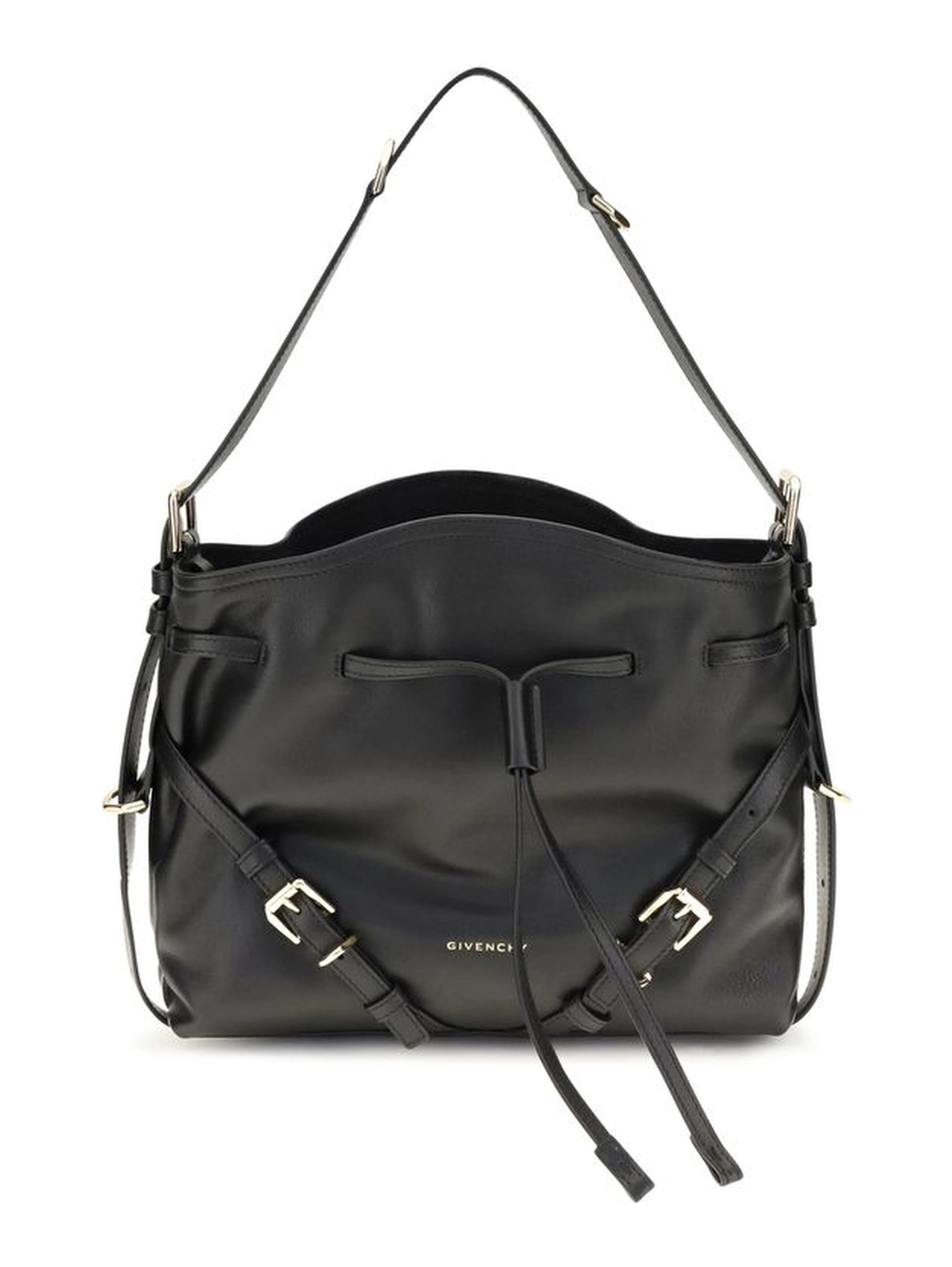 Black Calf Leather Bos Taurus Backet Bag