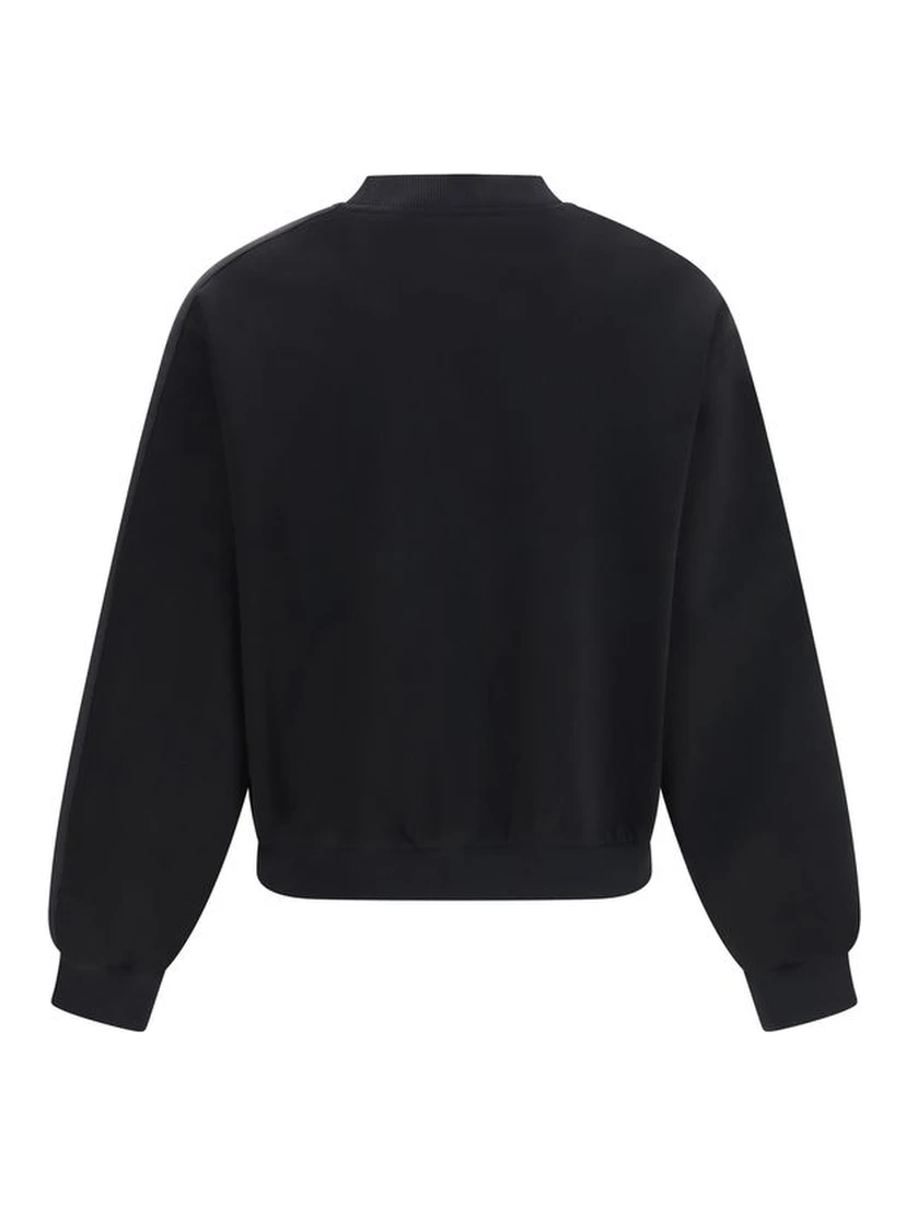 Black Cotton Sweatshirt