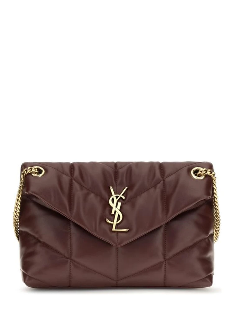 Bordeaux Lamb Leather Shoulder Bag