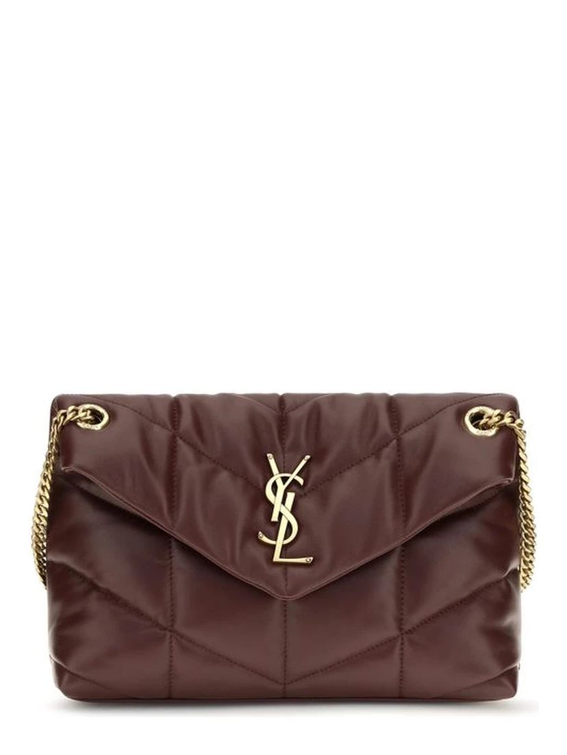 Bordeaux Lamb Leather Shoulder Bag