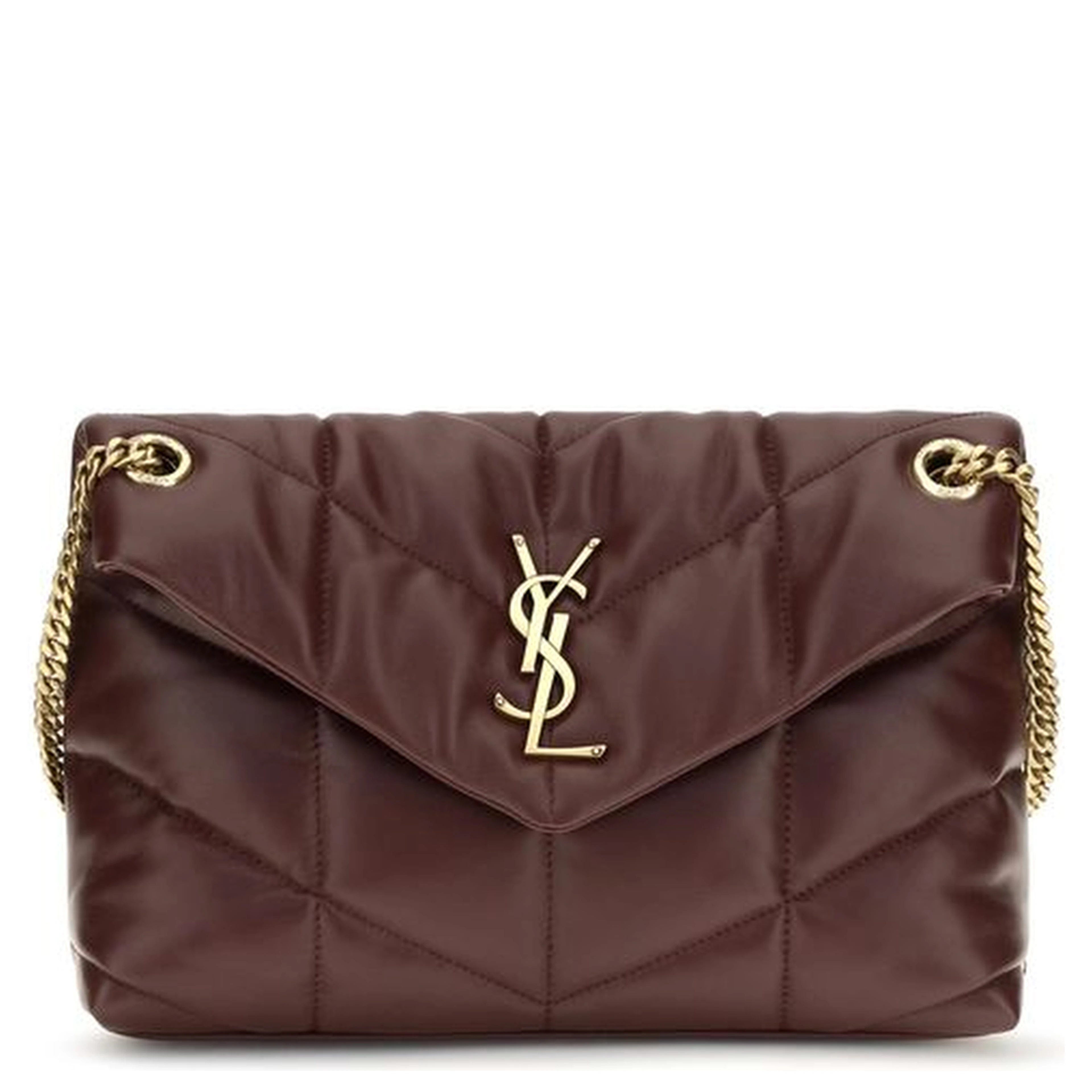 Bordeaux Lamb Leather Shoulder Bag