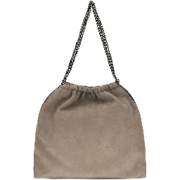Beige Polyester Shoulder Bag