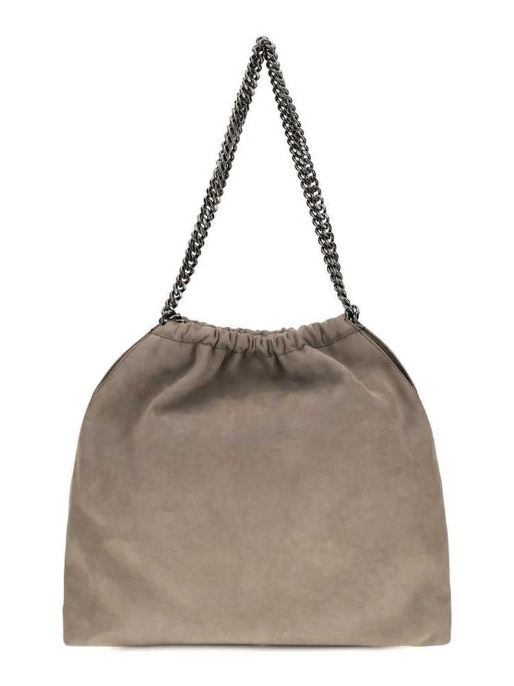 Beige Polyester Shoulder Bag