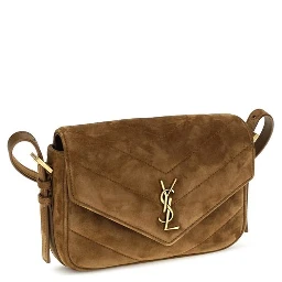 Brown Suede Leather Shoulder Bag