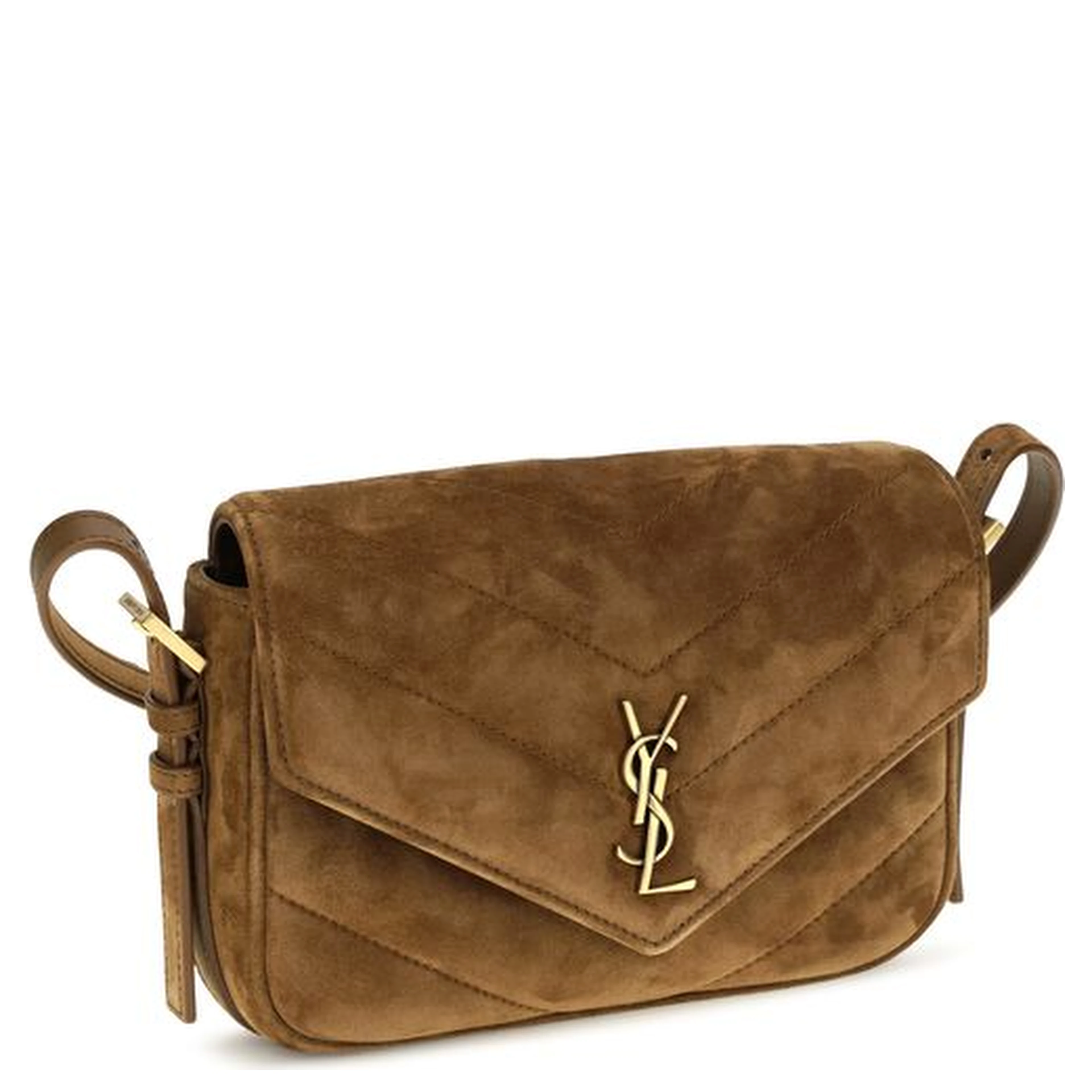 Brown Suede Leather Shoulder Bag