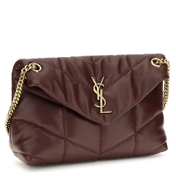 Bordeaux Lamb Leather Shoulder Bag