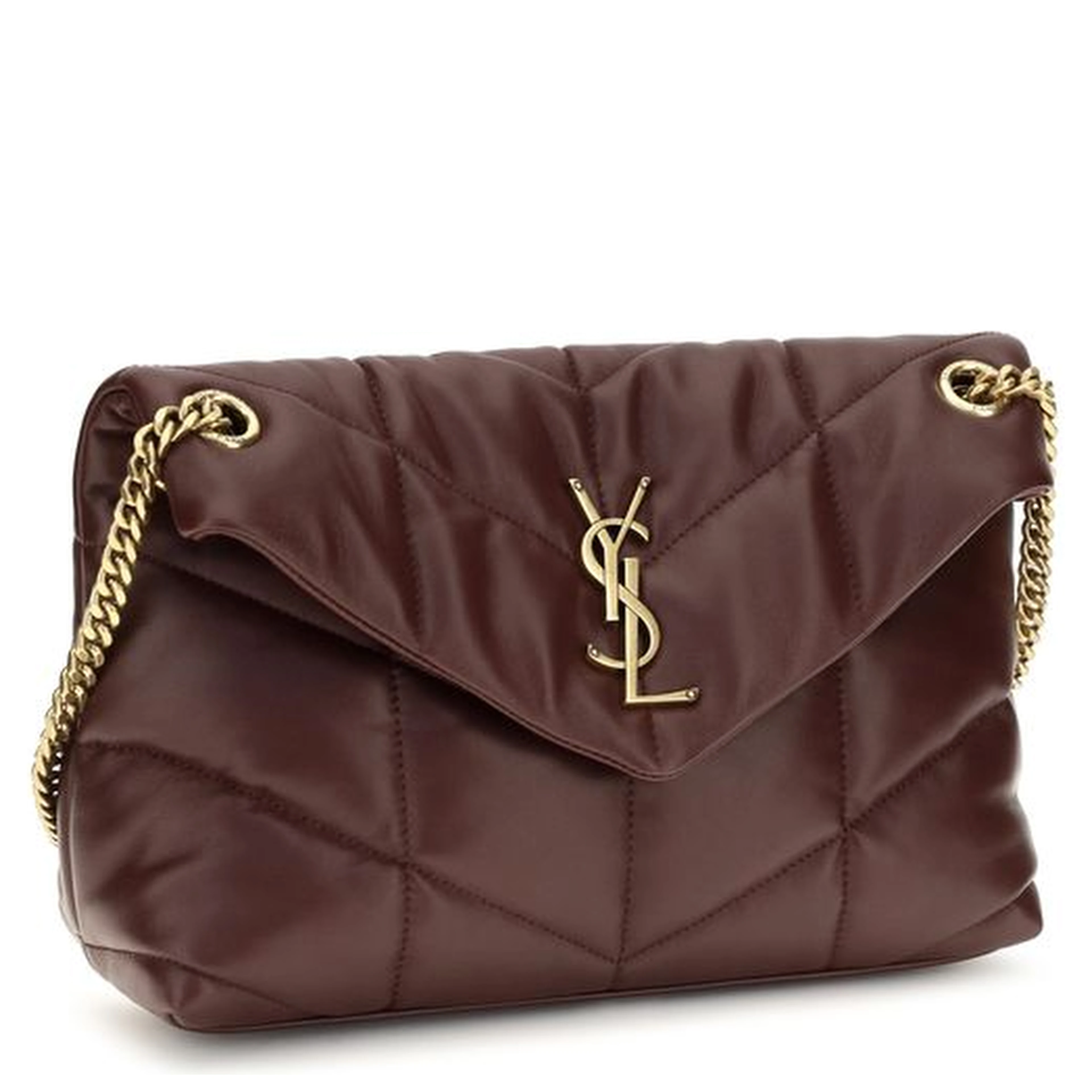 Bordeaux Lamb Leather Shoulder Bag