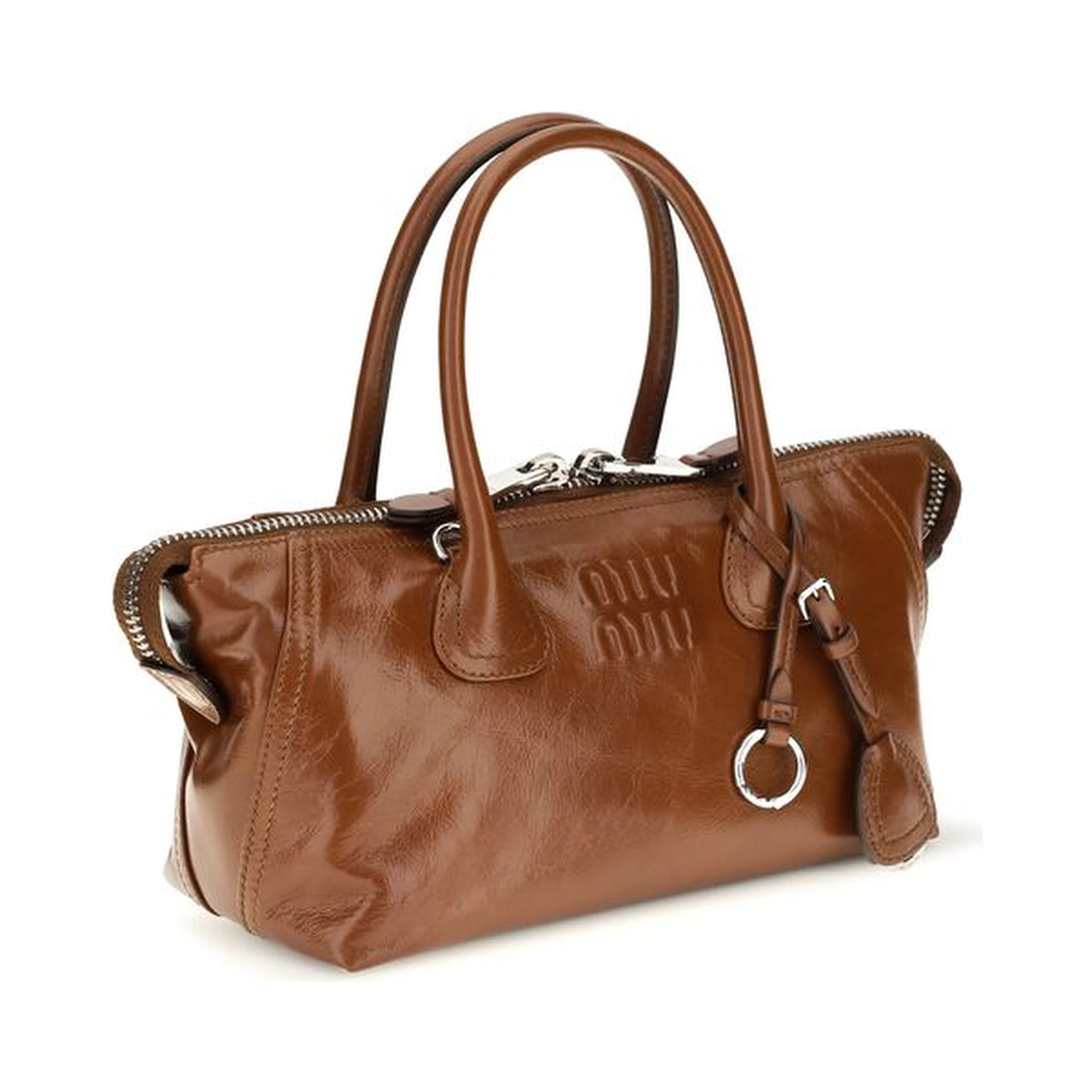 Brown Calf Leather Bos Taurus Handbag